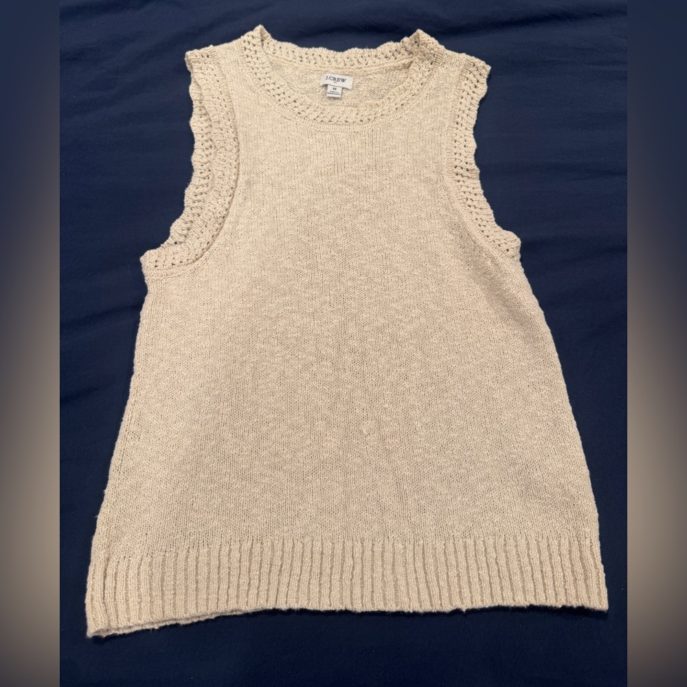 J.Crew Tan Sleeveless Knit Top